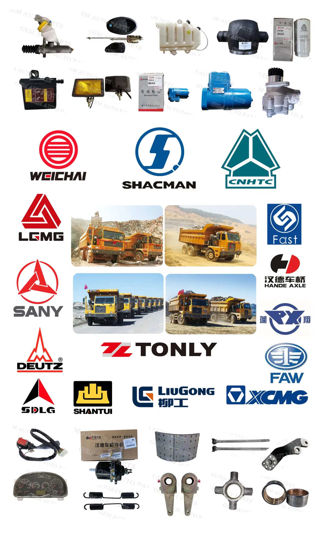 Насос гидроусилителя рулевого управления для грузовика Tonly XCMG Liugong Sinotruk Hacman, запасные части 